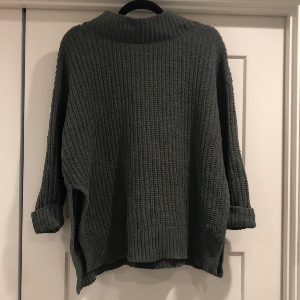 Long knit sweater